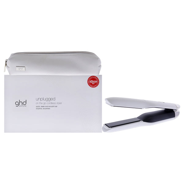 GHD GHD Unplugged Cordless Styler - White by GHD for Unisex - 1 Inch Flat Iron