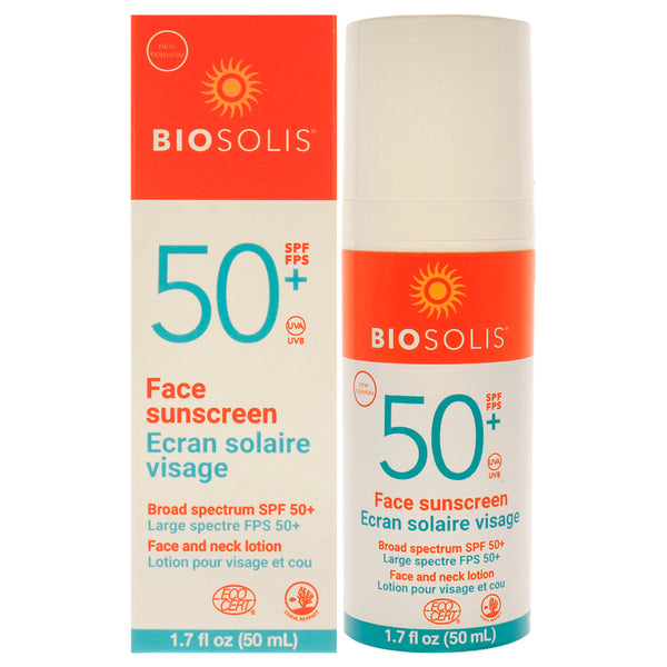 Biosolis Face Sunscreen and Neck Lotion SPF 50 by Biosolis for Unisex - 1.7 oz Sunscreen