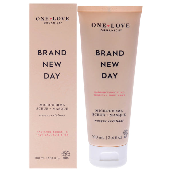 One Love Organics One Love Organics Brand New Day Microderma Scrub Plus Masque by One Love Organics for Women - 3.4 oz Mask