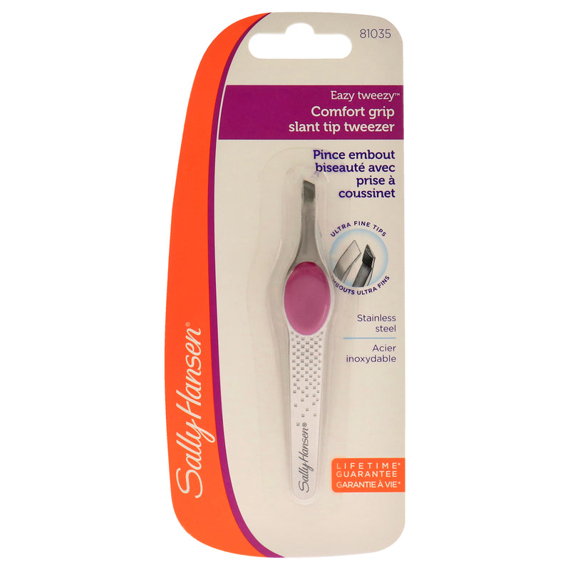 Sally Hansen Comfort Grip Slant Tip Tweezer - 81035 by Sally Hansen for Unisex - 1 Pc Tweezer