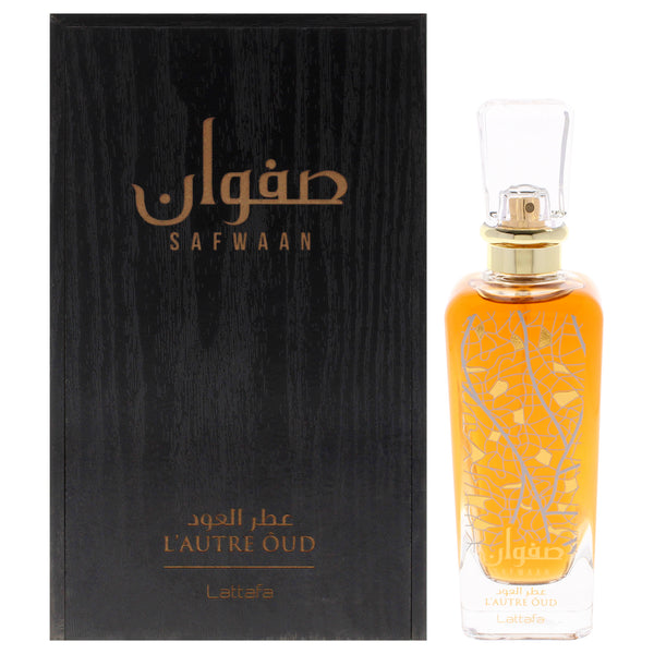 Safwaan Lature Oud by Lattafa for Women - 3.4 oz EDP Spray