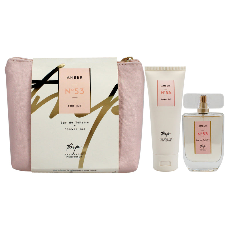 The Master Perfumer Amber N53 by The Master Perfumer for Women - 2 Pc Gift Set 1.7oz EDT Spray, 2.5oz Shower Gel