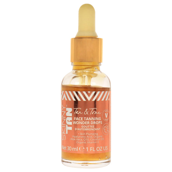 Skinny Tan Tan and Tone Face Tanning Wonder Drops by Skinny Tan for Women - 1 oz Serum