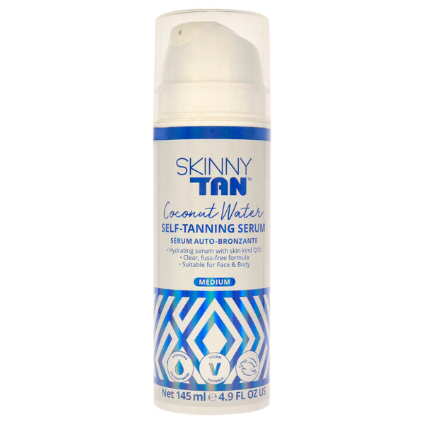 Skinny Tan Coconut Water Self-Tanning Serum - Medium by Skinny Tan for Women - 4.9 oz Serum