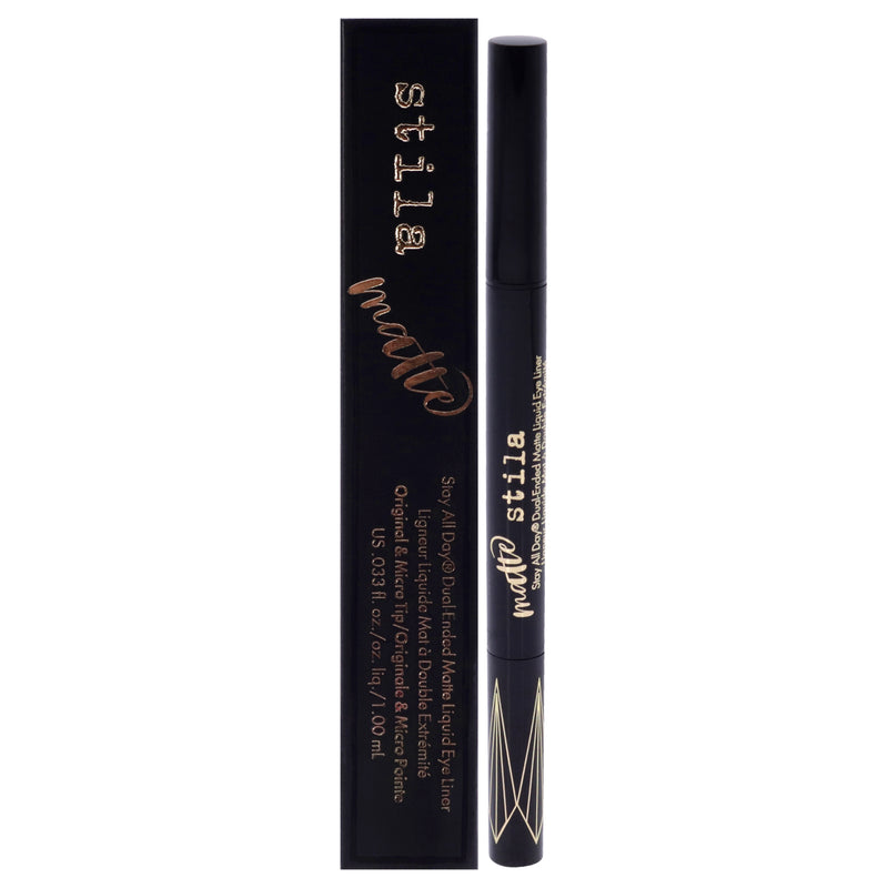 Stila Stay All Day Dual-Ended Matte Liquid Eye Liner - Intense Black by Stila for Women - 0.33 oz Eye Liner