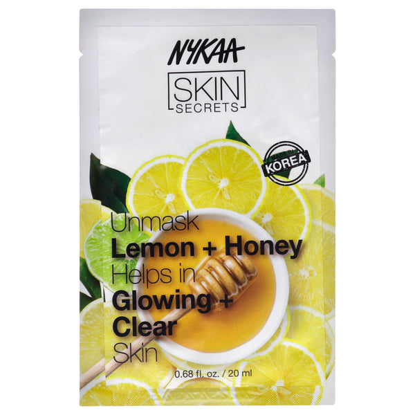 Nykaa Naturals Skin Secrets Sheet Mask - Lemon and Honey by Nykaa Naturals for Women - 1 Pc Mask