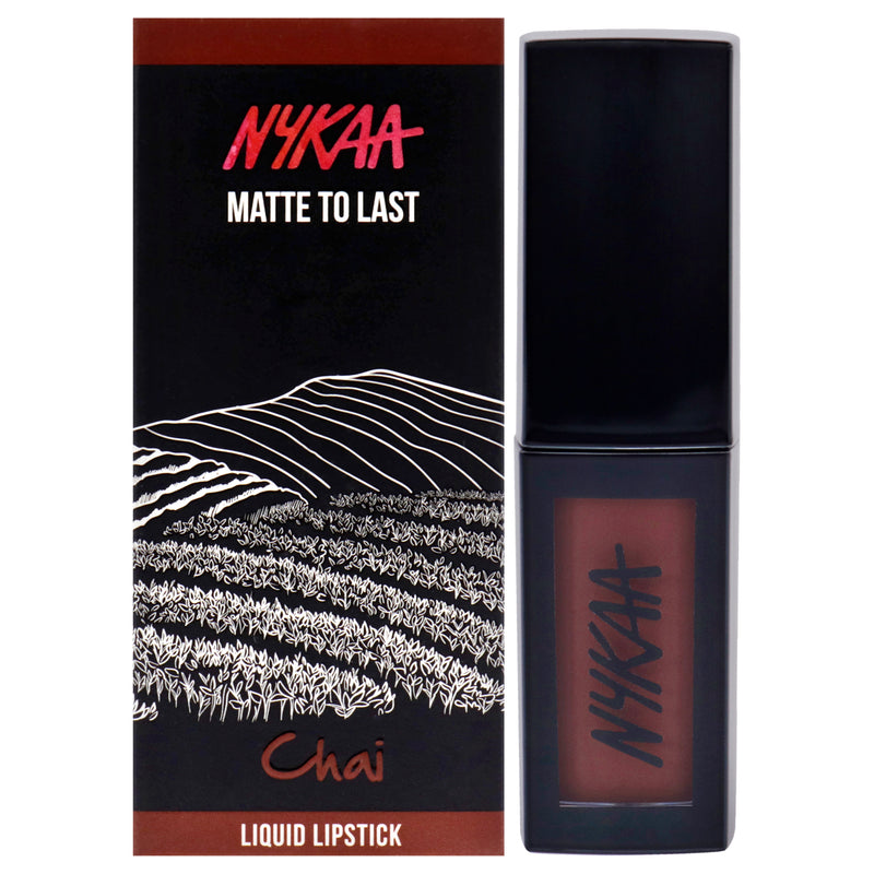 Nykaa Cosmetics Matte to Last Liquid Lipstick - 18 Chai by Nykaa Cosmetics for Women - 0.16 oz Lipstick