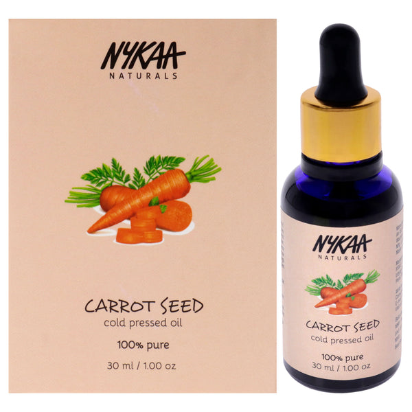 Nykaa Naturals 100 Percent Pure Cold Pressed Oil - Carrot Seed by Nykaa Naturals for Women - 1 oz Oil