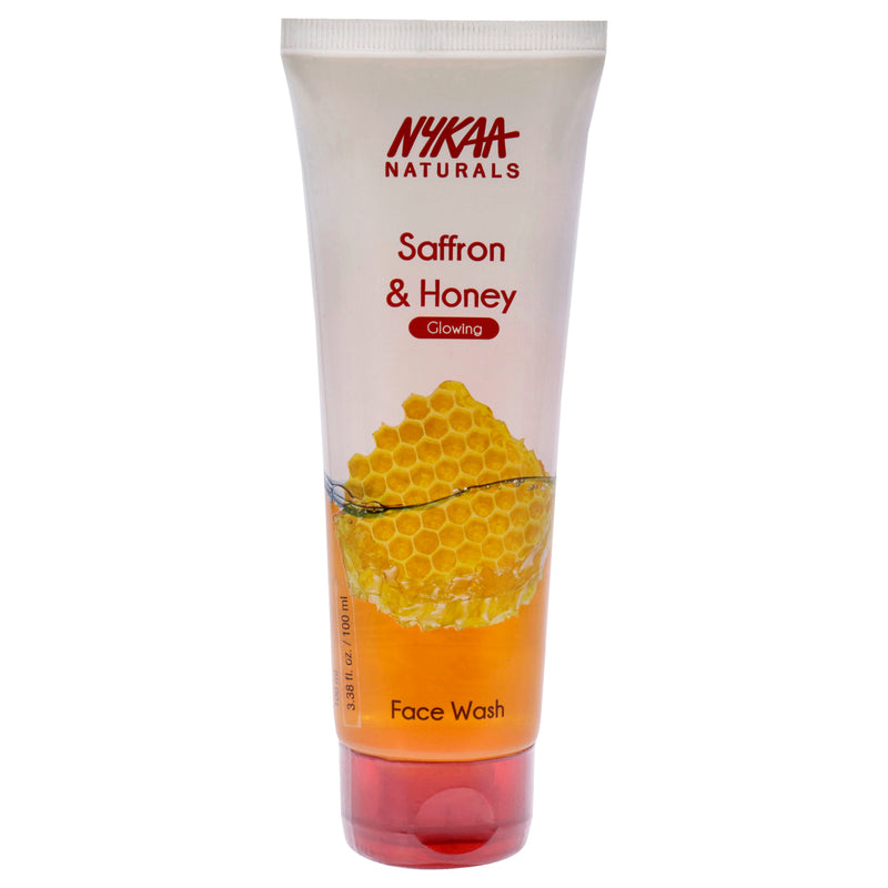 Nykaa Naturals Face Wash - Saffron and Honey by Nykaa Naturals for Women - 3.38 oz Cleanser