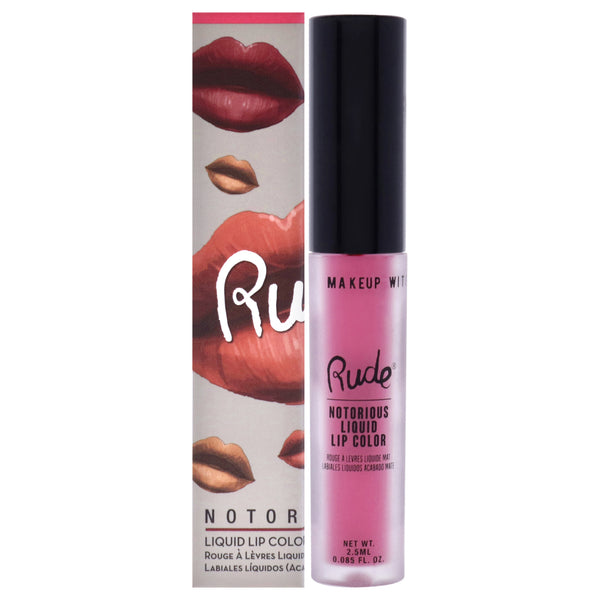 Rude Cosmetics Notorious Rich Long Liquid Lip Color - Vicious Cycle by Rude Cosmetics for Women - 0.1 oz Lipstick