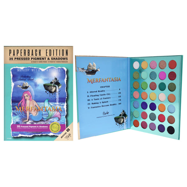 Rude Cosmetics Merfantasia Eyeshadow Palette - Paperback Edition by Rude Cosmetics for Women - 0.74 oz Eye Shadow