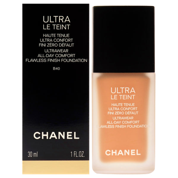 Chanel Ultra Le Teint Ultrawear Flawless Foundation - B40 Intense Medium Neutral by Chanel for Women - 1 oz Foundation