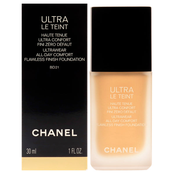 Chanel Ultra Le Teint Ultrawear Flawless Foundation - BD21 Light Medium Golden by Chanel for Women - 1 oz Foundation