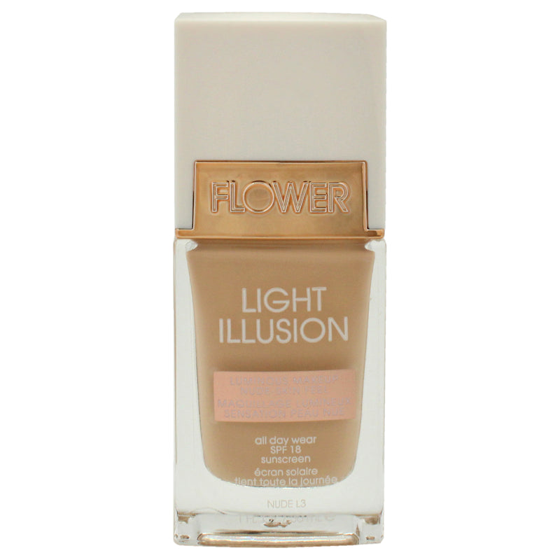 Flower Beauty Light Illusion Foundation SPF 18 - L3 Nude by Flower Beauty for Women - 1 oz Foundation