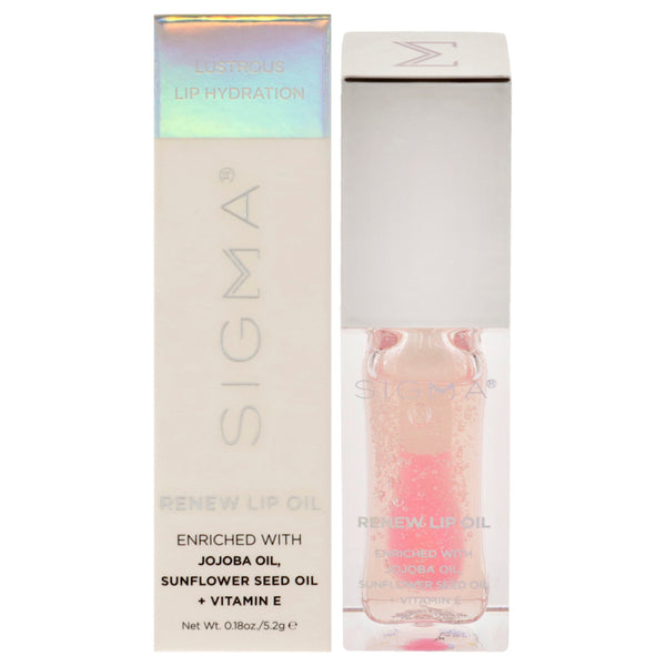 SIGMA Renew Lip Oil - Hush by SIGMA for Women - 0.18 oz Lip Oil