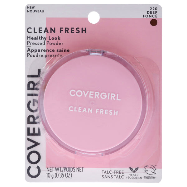 Covergirl Clean Fresh Pressed Powder - 220 Deep by CoverGirl for Women - 0.35 oz Powder