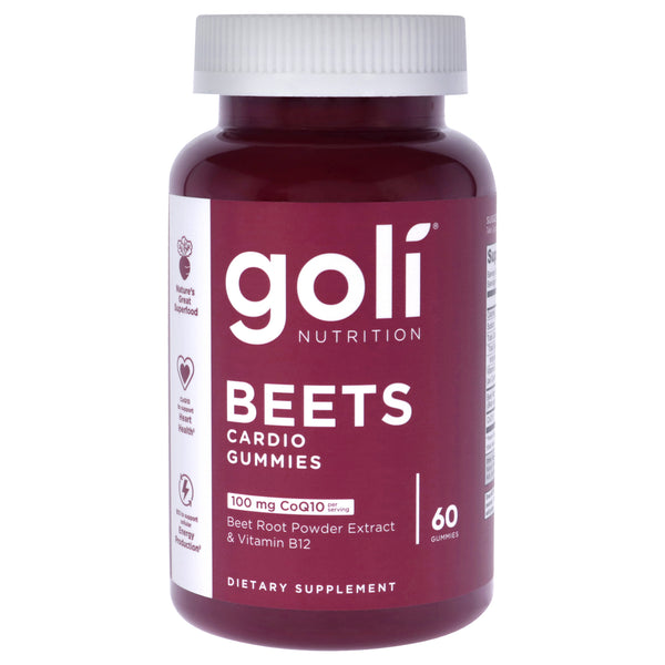 Goli Beet Cardio Gummies by Goli for Unisex - 60 Count Dietary Supplement