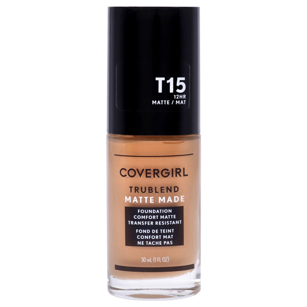 Covergirl TruBlend Matte Made Liquid Foundation - T15 Golden Honey by CoverGirl for Women - 1 oz Foundation