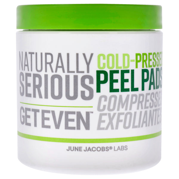 Naturally Serious Get Even Cold-Pressed Peel Pads by Naturally Serious for Unisex - 60 Pc Pads