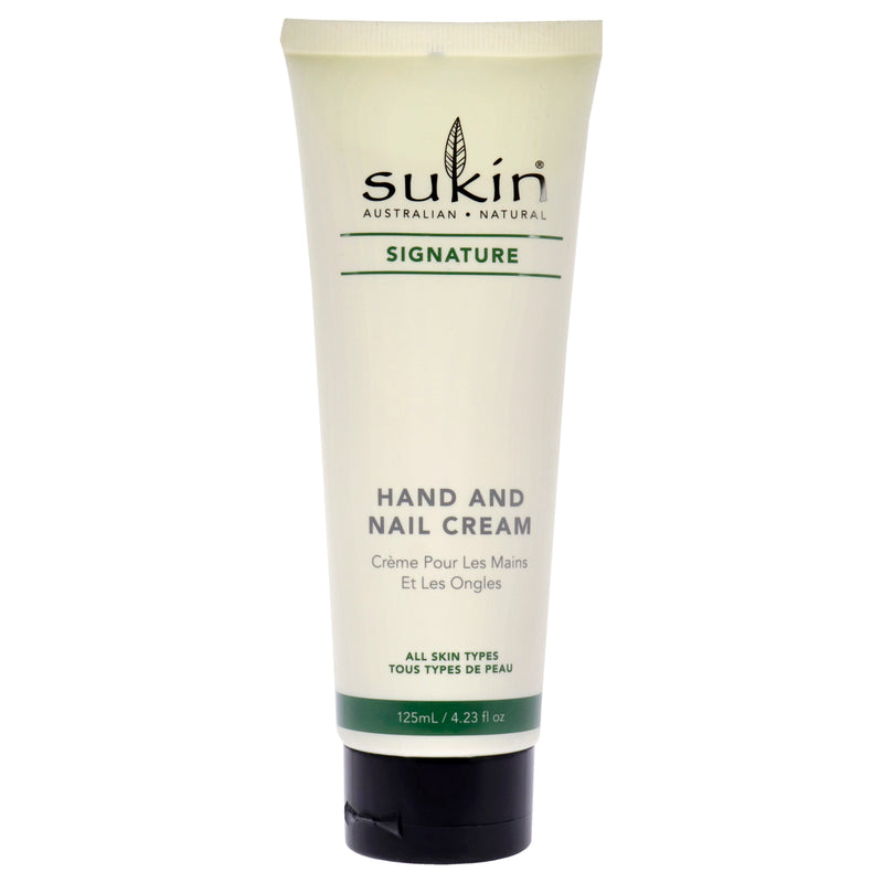 Sukin Signature Hand and Nail Cream by Sukin for Women - 4.23 oz Cream