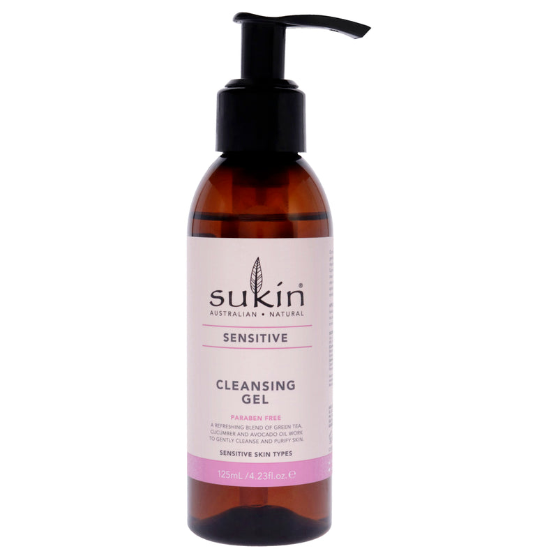 Sukin Sensitive Cleansing Gel by Sukin for Women - 4.23 oz Cleanser