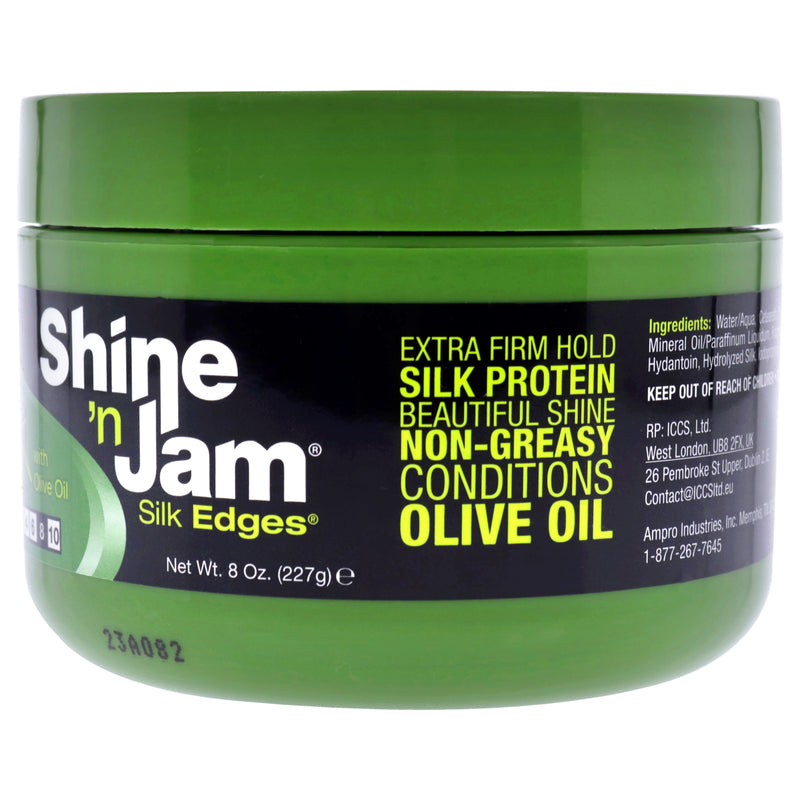 Ampro Shine-n-Jam Silk Edges by Ampro for Women - 8 oz Gel