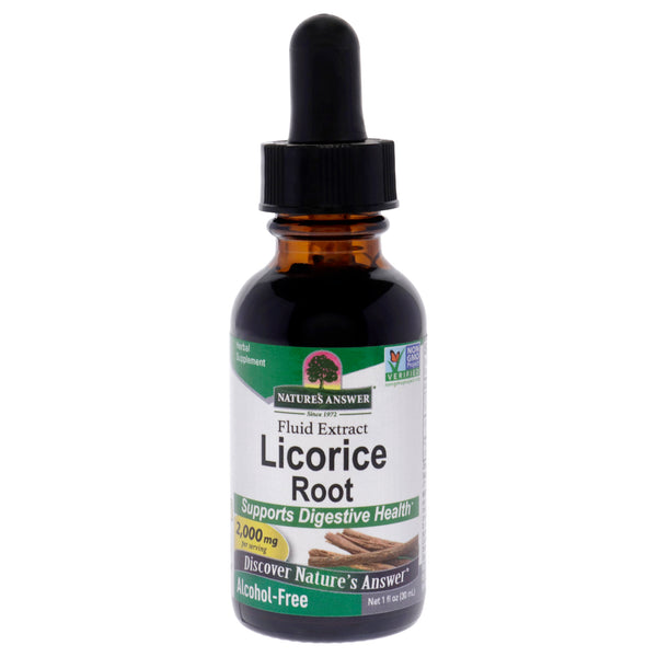 Natures Answer Licorice Root AF - 2000mg by Natures Answer for Unisex - 1 oz Dietary Supplement