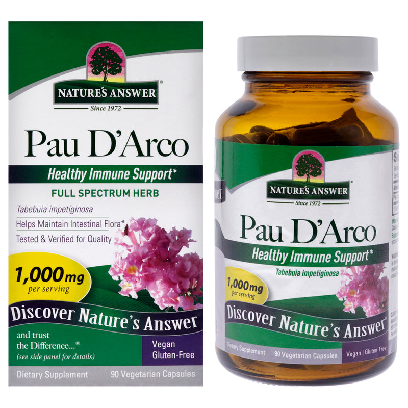 Natures Answer Pau Darco - 1000mg by Natures Answer for Unisex - 90 Count Capsules