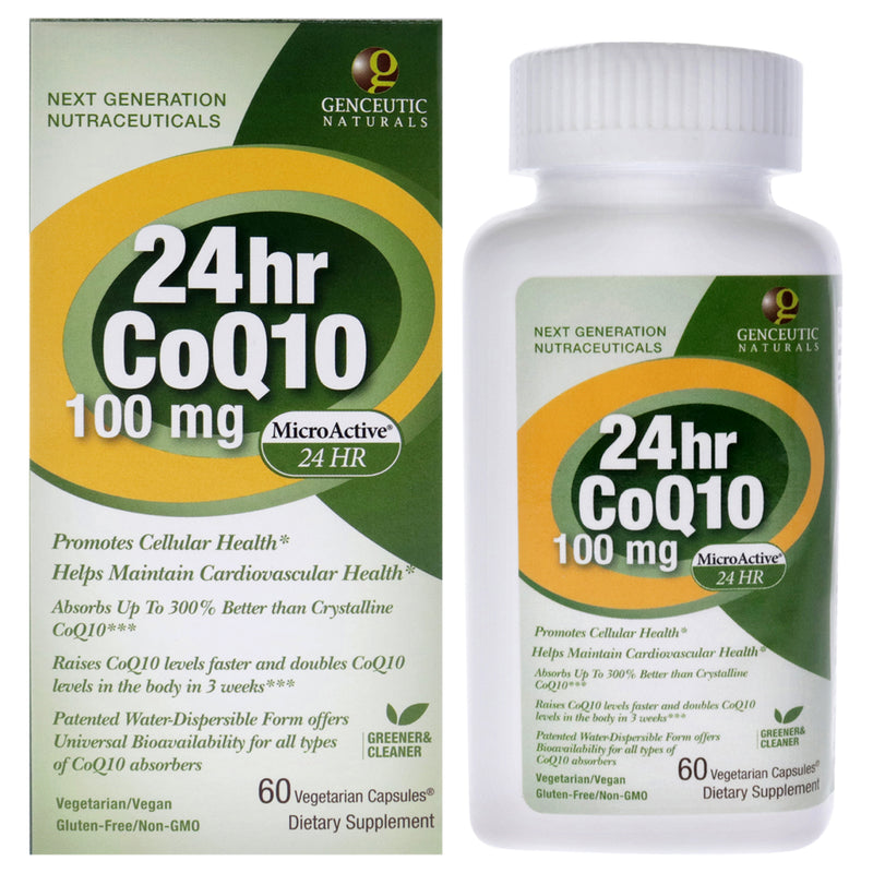 Natures Answer 24Hr Microactive CoQ10 -100mg by Natures Answer for Unisex - 60 Count Capsules