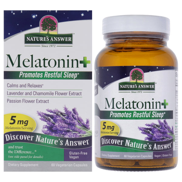 Natures Answer Melatonin - 5mg by Natures Answer for Unisex - 60 Count Capsules