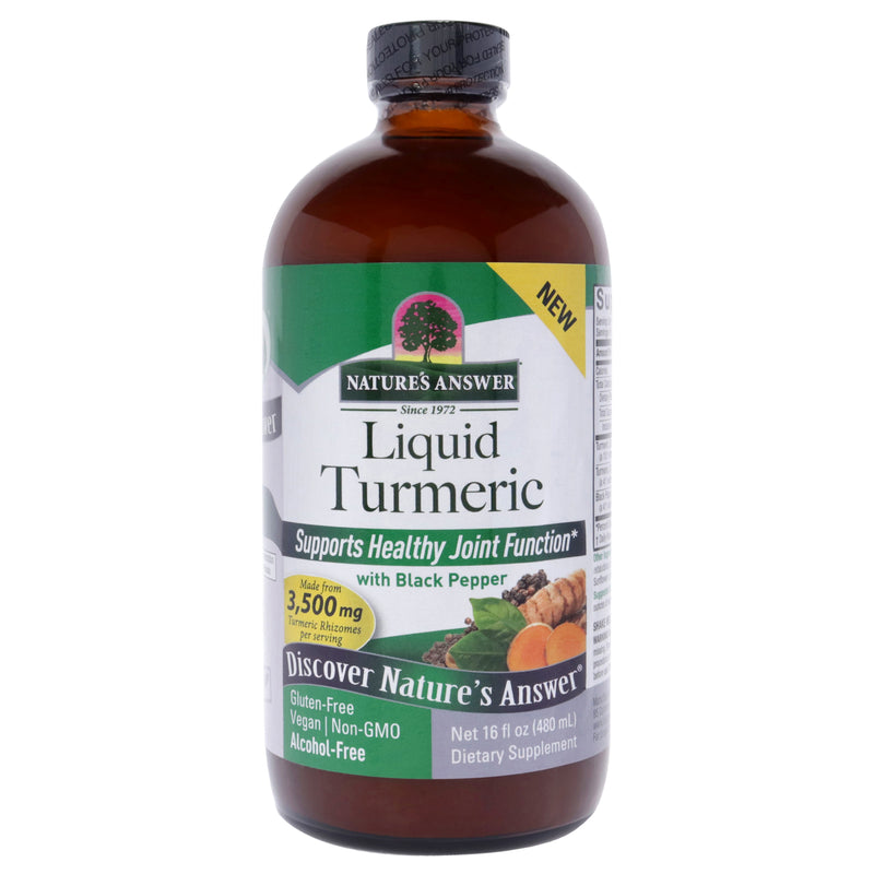 Natures Answer Liquid Turmeric - 3500mg by Natures Answer for Unisex - 16 oz Dietary Supplement