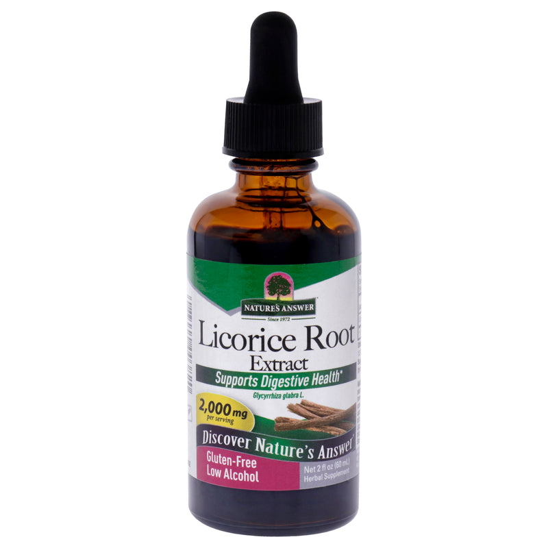 Natures Answer Licorice Root - 2000mg by Natures Answer for Unisex - 2 oz Dietary Supplement