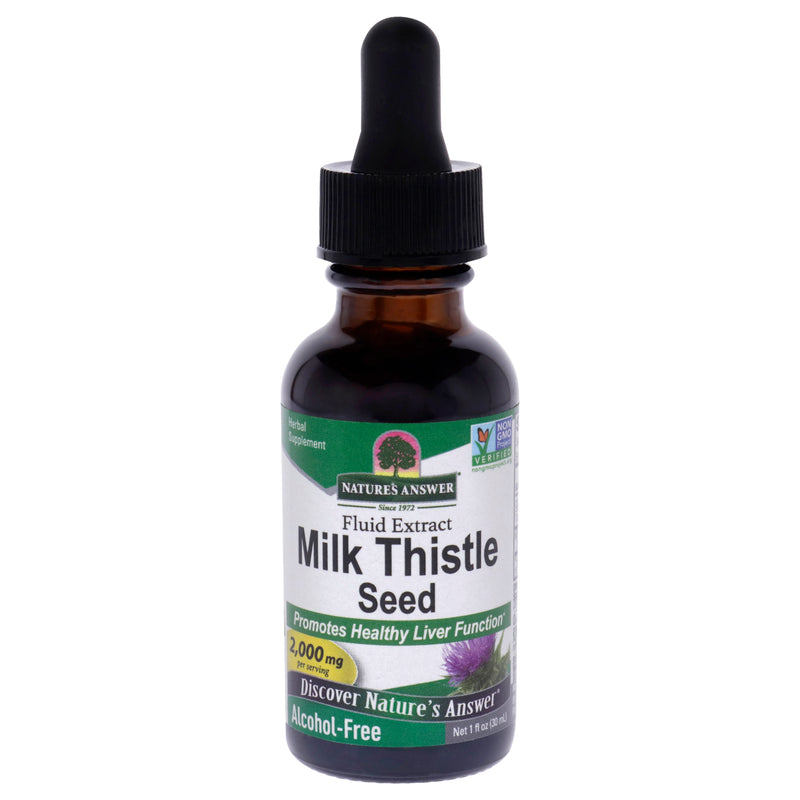 Natures Answer Milk Thistle Seed AF - 2000mg by Natures Answer for Unisex - 1 oz Dietary Supplement