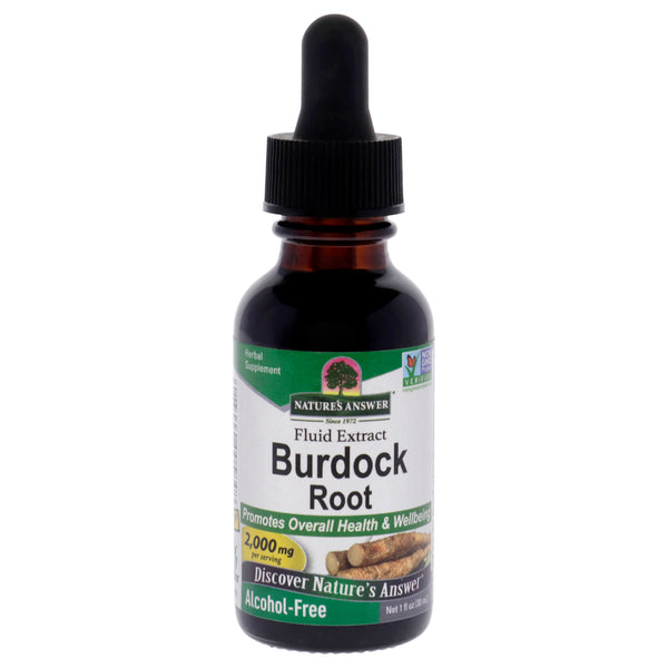 Natures Answer Burdock Root AF - 2000mg by Natures Answer for Unisex - 1 oz Dietary Supplement