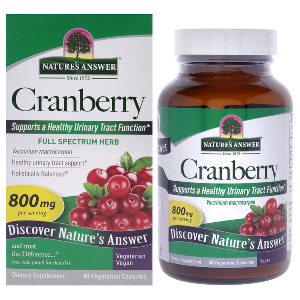 Natures Answer Cranberry - 800mg by Natures Answer for Unisex - 90 Count Capsules