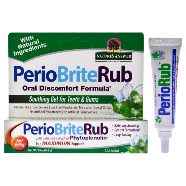 Natures Answer Periobrite Rub - Coolmint by Natures Answer for Unisex - 0.5 oz Dietary Supplement