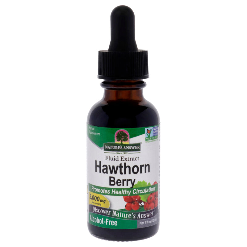 Natures Answer Hawthorn Berry AF - 2000mg by Natures Answer for Unisex - 1 oz Dietary Supplement