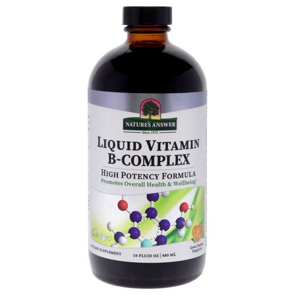 Natures Answer Liquid B-Complex Vitamin by Natures Answer for Unisex - 16 oz Dietary Supplement