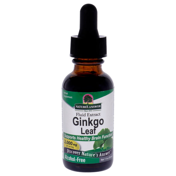 Natures Answer Ginkgo Leaf AF - 2000mg by Natures Answer for Unisex - 1 oz Dietary Supplement