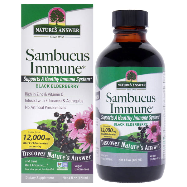 Natures Answer Sambucus Immune - 12000mg by Natures Answer for Unisex - 4 oz Dietary Supplement