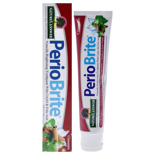 Natures Answer Periobrite Toothpaste - Cinnamint by Natures Answer for Unisex - 4 oz Toothpaste