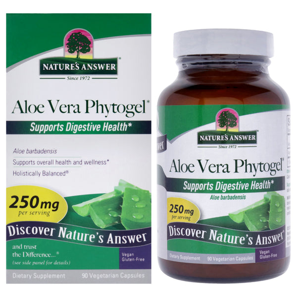 Natures Answer Aloe Vera Phytogel - 250mg by Natures Answer for Unisex - 90 Count Capsules