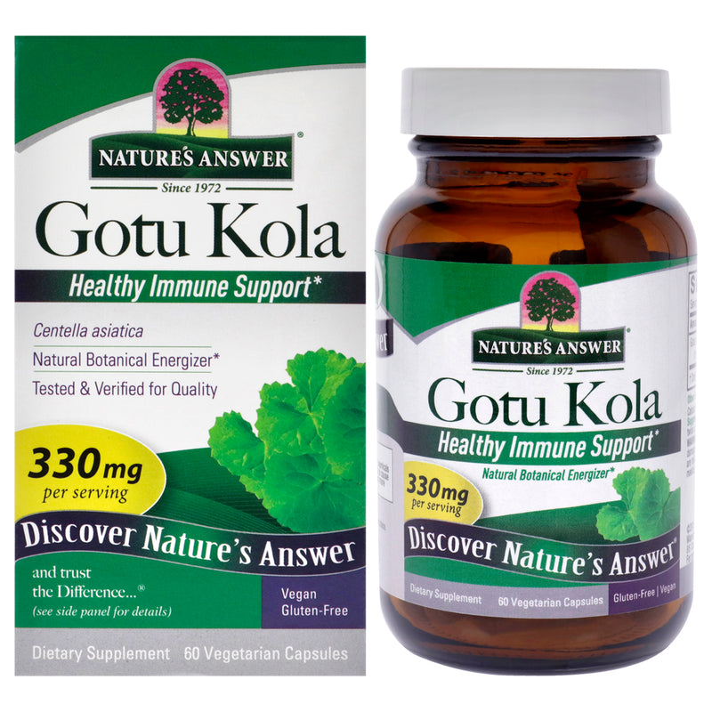 Natures Answer Gotu Kola - 330mg by Natures Answer for Unisex - 60 Count Capsules