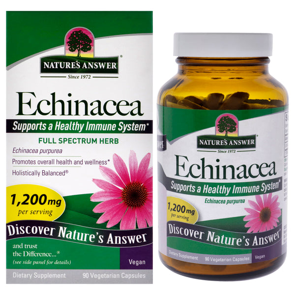 Natures Answer Echinacea - 1200mg by Natures Answer for Unisex - 90 Count Capsules