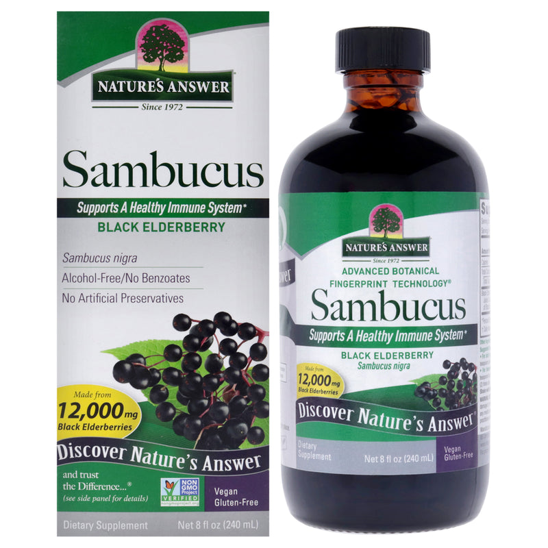 Natures Answer Sambucus - 12000mg by Natures Answer for Unisex - 8 oz Dietary Supplement