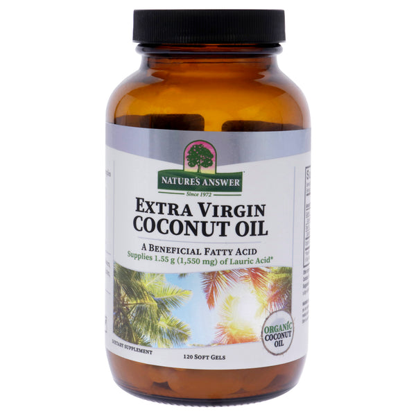 Natures Answer Extra Virgin Coconut Oil - 1550mg by Natures Answer for Unisex - 120 Count Softgels