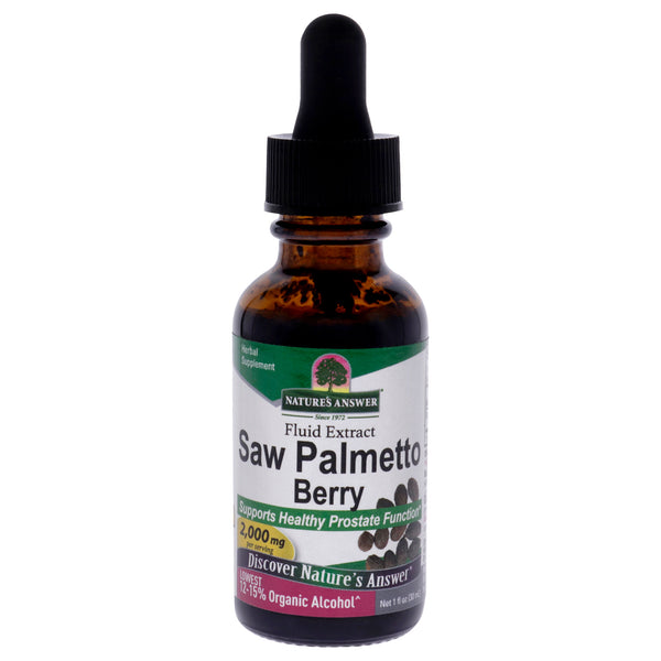 Natures Answer Saw Palmetto Berry - 2000mg by Natures Answer for Men - 1 oz Dietary Supplement