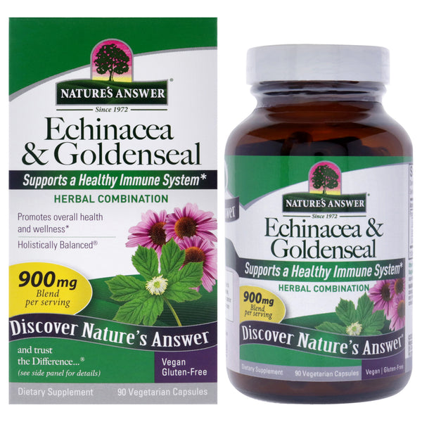 Natures Answer Echinacea and Goldenseal - 900mg by Natures Answer for Unisex - 90 Count Capsules