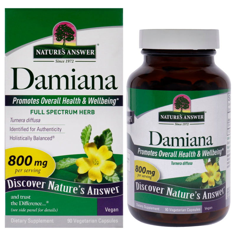 Natures Answer Damiana - 800mg by Natures Answer for Women - 90 Count Capsules