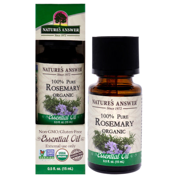 Natures Answer Essential Oil Organic - Rosemary by Natures Answer for Unisex - 0.5 oz Oil